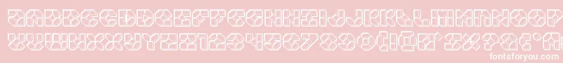 Zoomrunnerengrave Font – White Fonts on Pink Background