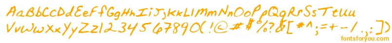 Lehn152-Schriftart – Orangefarbene Schriften