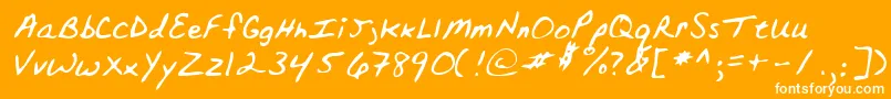 Lehn152 Font – White Fonts on Orange Background