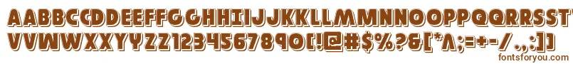 Governorpunch Font – Brown Fonts on White Background