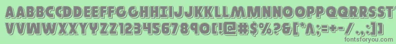 Governorpunch Font – Gray Fonts on Green Background