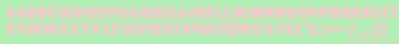 Governorpunch Font – Pink Fonts on Green Background