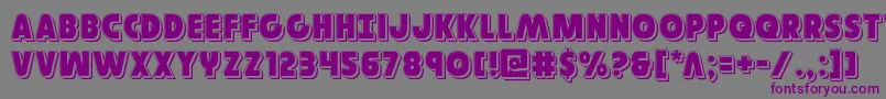 Governorpunch Font – Purple Fonts on Gray Background