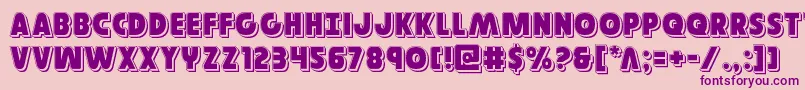 Governorpunch Font – Purple Fonts on Pink Background