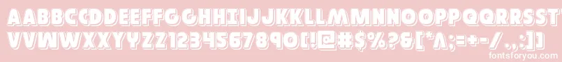 Governorpunch Font – White Fonts on Pink Background