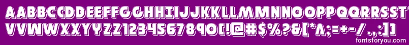 Governorpunch Font – White Fonts on Purple Background