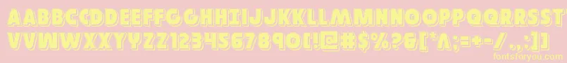 Governorpunch Font – Yellow Fonts on Pink Background