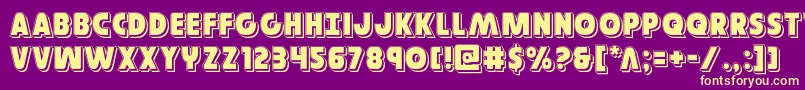 Governorpunch Font – Yellow Fonts on Purple Background