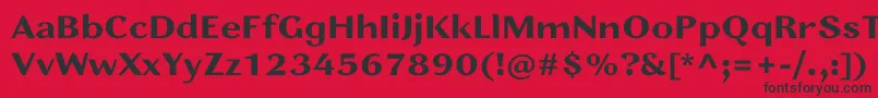 JainasansBoldPersonalUse Font – Black Fonts on Red Background