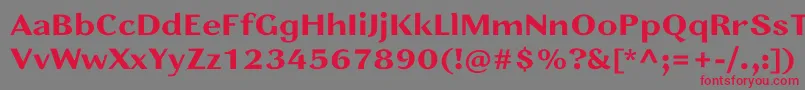 JainasansBoldPersonalUse Font – Red Fonts on Gray Background