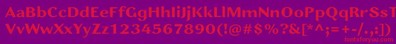 JainasansBoldPersonalUse Font – Red Fonts on Purple Background