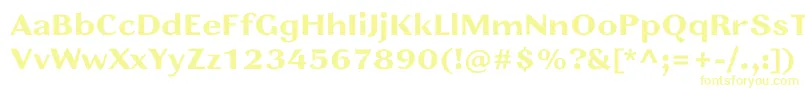 Шрифт JainasansBoldPersonalUse – жёлтые шрифты