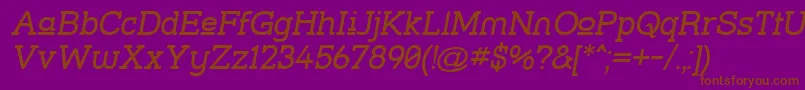 Strslupi Font – Brown Fonts on Purple Background