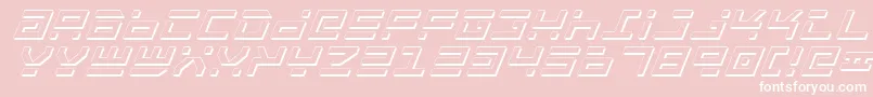 RocketTypeShadowItalic Font – White Fonts on Pink Background