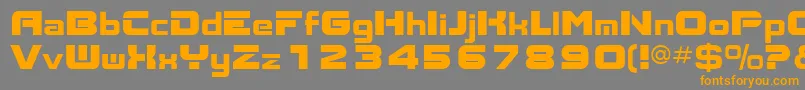AksentNormal Font – Orange Fonts on Gray Background