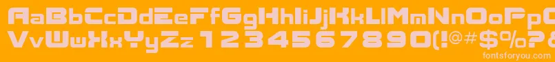 Подробнее о шрифте AksentNormal Шрифт AksentNormal – розовые шрифты на оранжевом фоне