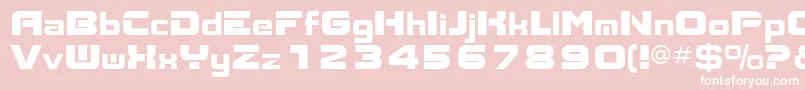 AksentNormal Font – White Fonts on Pink Background