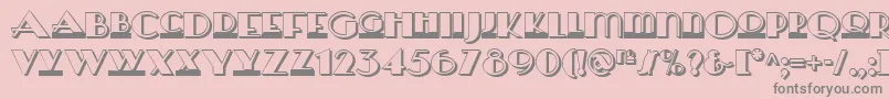 Herald Square Two Nf Font – Gray Fonts on Pink Background