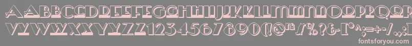 fuente Herald Square Two Nf – Fuentes Rosadas Sobre Fondo Gris