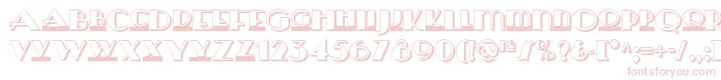 fuente Herald Square Two Nf – Fuentes Rosadas Sobre Fondo Blanco