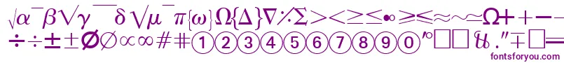 AbacusfoursskRegular Font – Purple Fonts on White Background