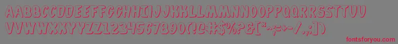 Whata2s Font – Red Fonts on Gray Background
