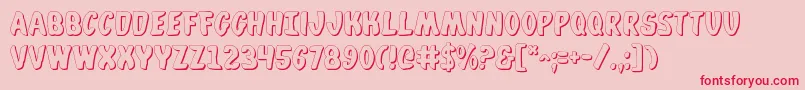 Whata2s Font – Red Fonts on Pink Background