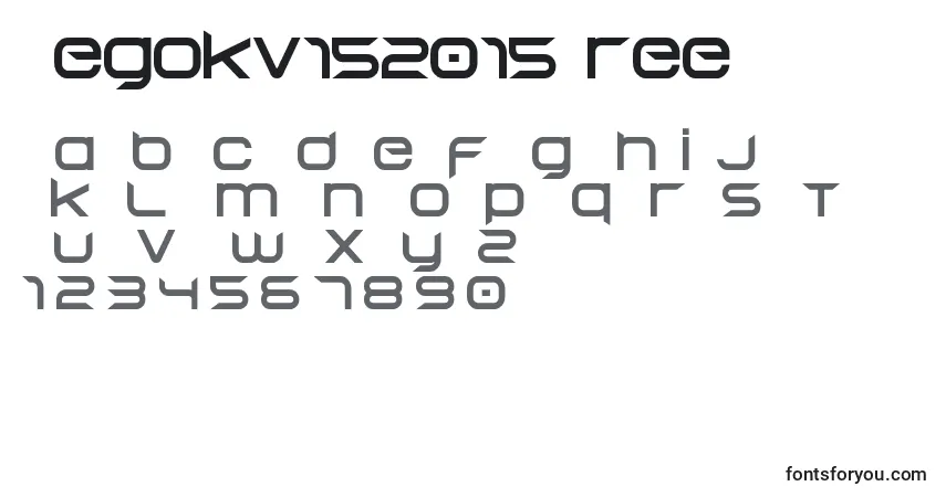 A fonte Begokv152015Free – alfabeto, números, caracteres especiais