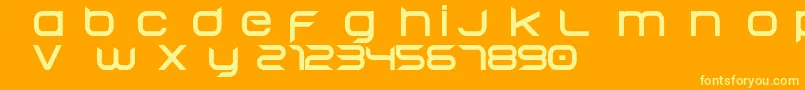 Begokv152015Free Font – Yellow Fonts on Orange Background