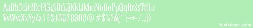 ColonelantiqueLightRegular Font – White Fonts on Green Background