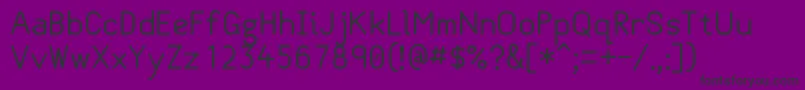 Classvariable Font – Black Fonts on Purple Background