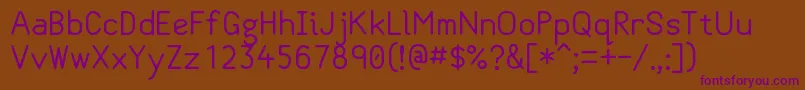 Шрифт Classvariable – фиолетовые шрифты на коричневом фоне
