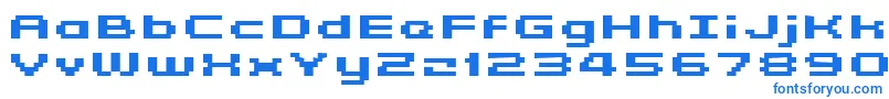 Kyrou5WideBoldXtnd Font – Blue Fonts on White Background