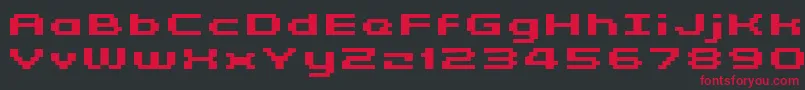Kyrou5WideBoldXtnd Font – Red Fonts on Black Background