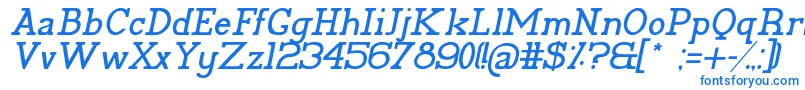 fuente PelidaItalic – Fuentes Azules Sobre Fondo Blanco