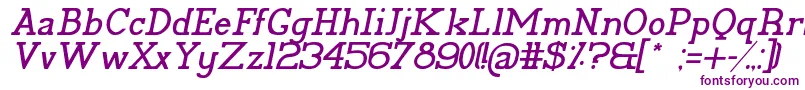 Fonte PelidaItalic – fontes roxas