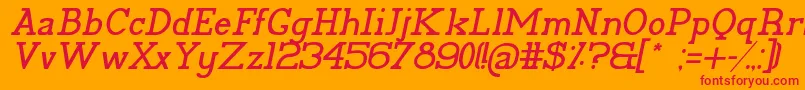 More about PelidaItalic Font PelidaItalic Font – Red Fonts on Orange Background