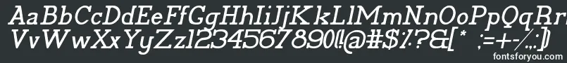 PelidaItalic-fontti – valkoiset fontit