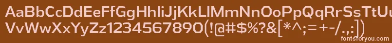 Шрифт AthabascaRg – розовые шрифты на коричневом фоне