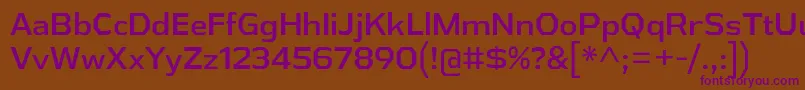Шрифт AthabascaRg – фиолетовые шрифты на коричневом фоне