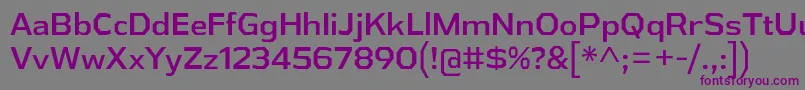 Шрифт AthabascaRg – фиолетовые шрифты на сером фоне