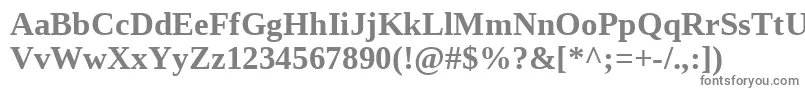 Czcionka Liberationserif ffy – szare czcionki