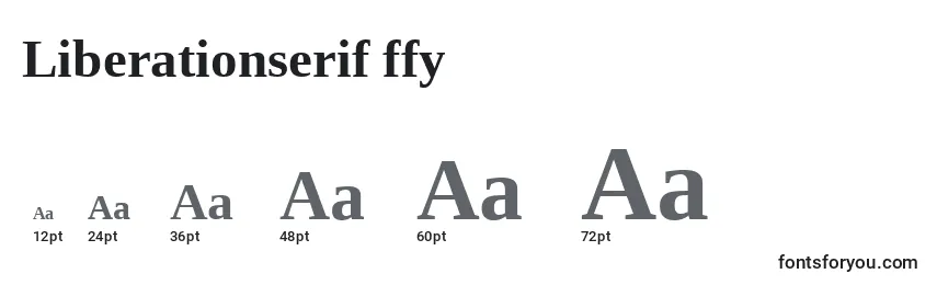 Размеры шрифта Liberationserif ffy