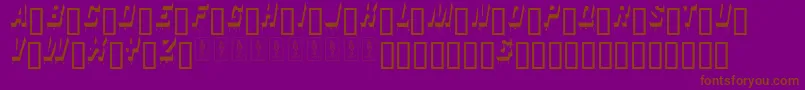Venerada Font – Brown Fonts on Purple Background
