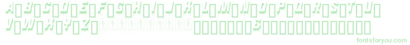 Venerada Font – Green Fonts on White Background