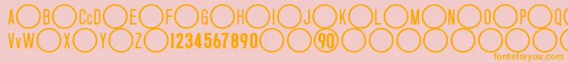 NikeTotal90 Font – Orange Fonts on Pink Background