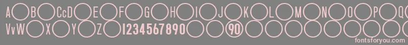 Шрифт NikeTotal90 – розовые шрифты на сером фоне