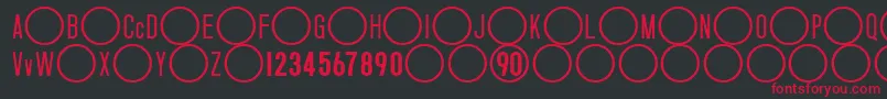 NikeTotal90 Font – Red Fonts on Black Background