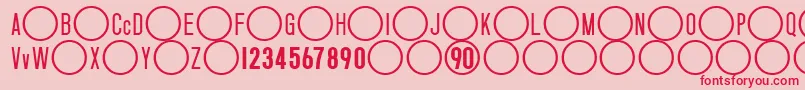 NikeTotal90 Font – Red Fonts on Pink Background