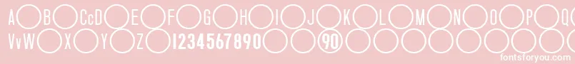NikeTotal90 Font – White Fonts on Pink Background